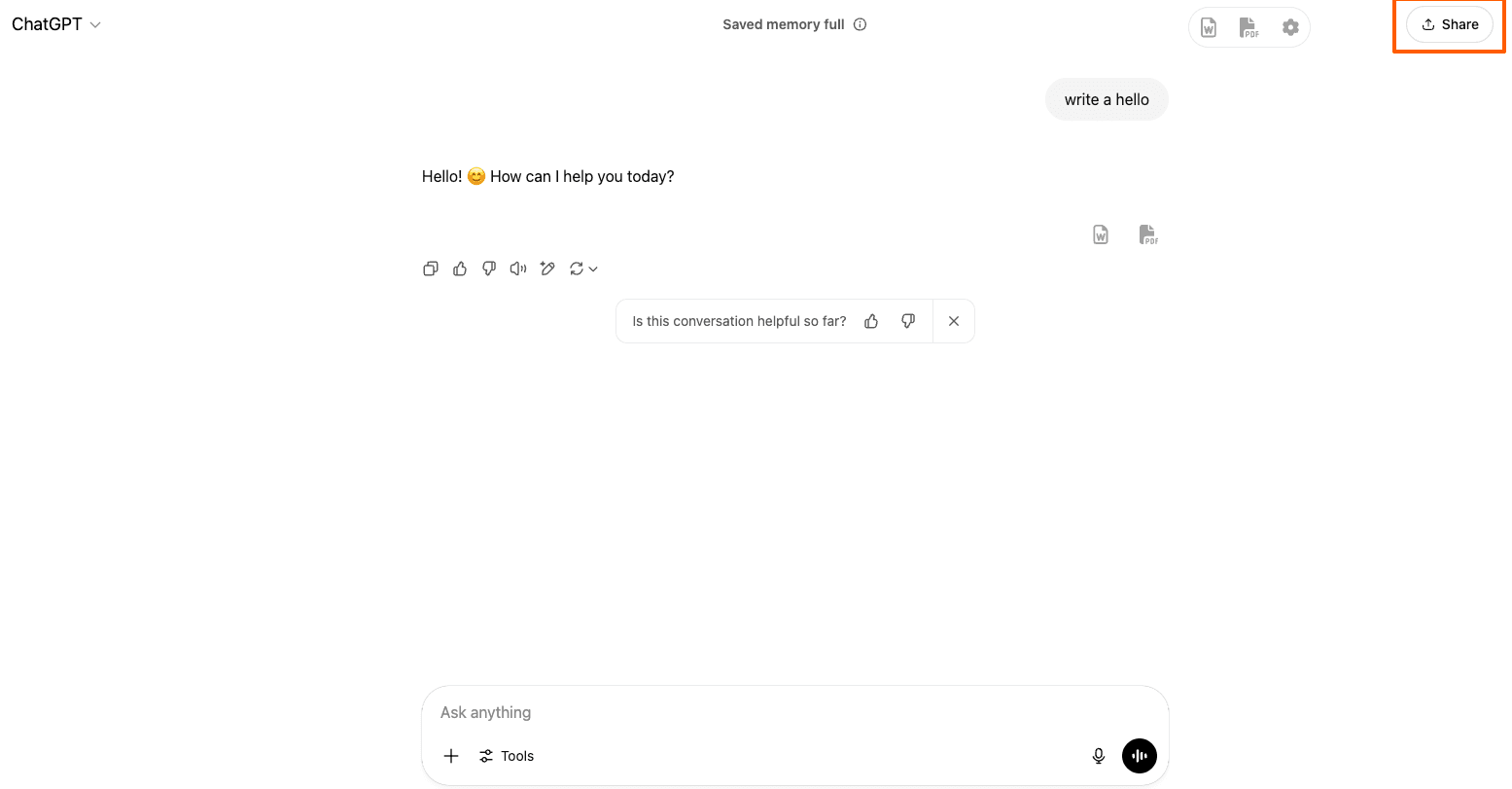 Sharing ChatGPT Chat