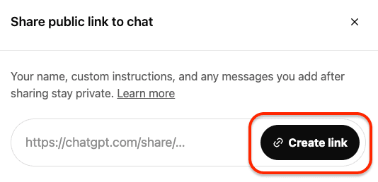 Sharing ChatGPT Chat